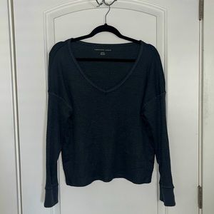 American Eagle Soft and Sexy Plush Vneck Long Sleeve